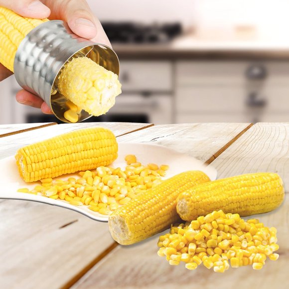2-Pack: Quick Corn Cob Cutter And Peeling Ring - Picture 5 of 6